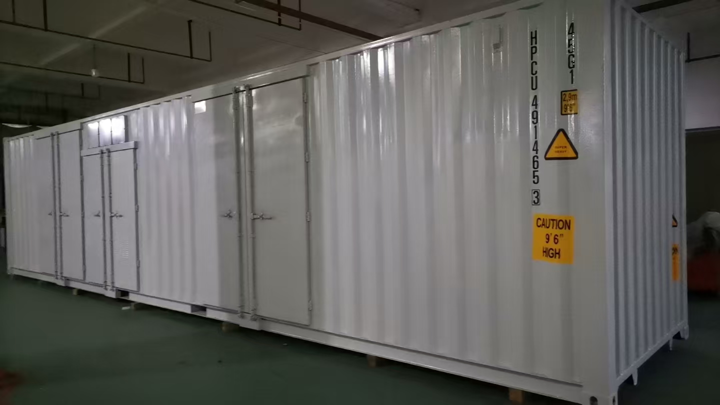 预装配式箱式变电站SOC箱尺寸测量实拍，非标集装箱设备运输案例
